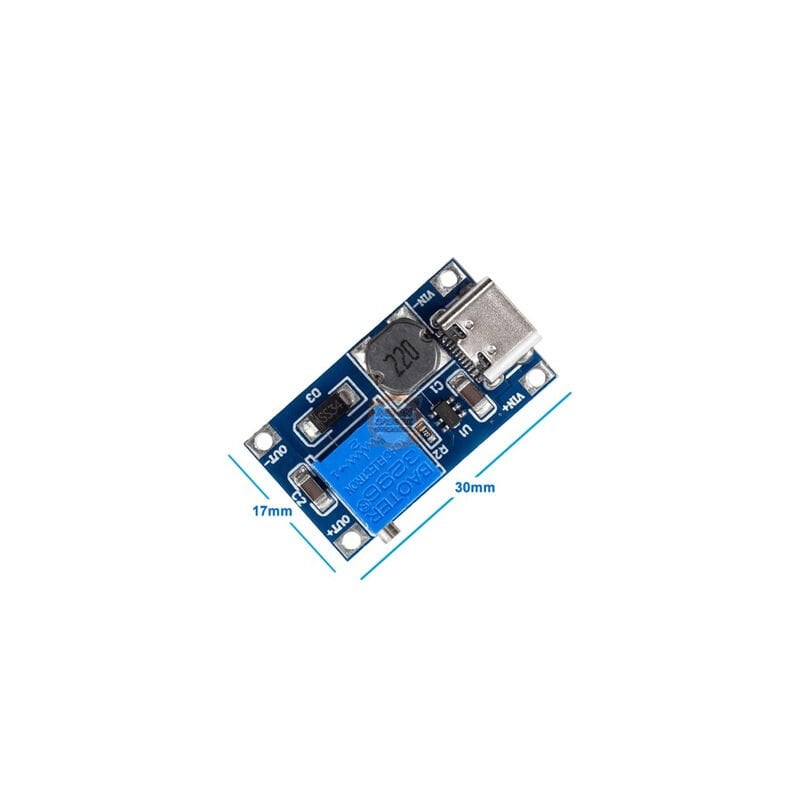 MT3608 2A Type-C Usb Voltaj Yükseltici DC-DC Güç Modülü-Boost Modül