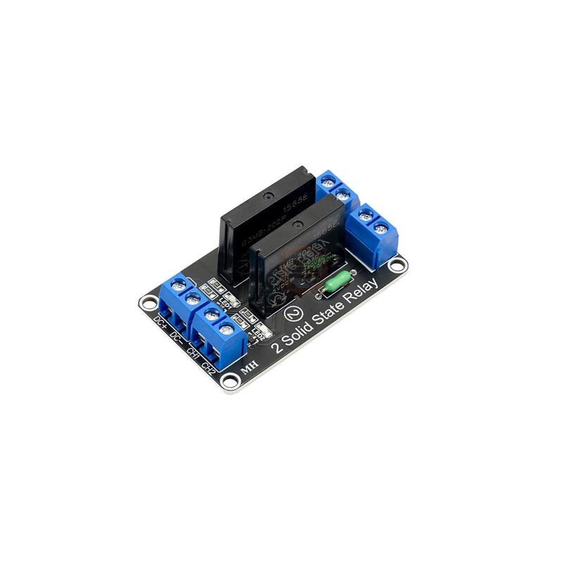 5V-2 Kanal Solid State Röle Kartı (Geliştirme Kartlarıyla Uyumlu- Dirençli Sigorta Ile Arduino)