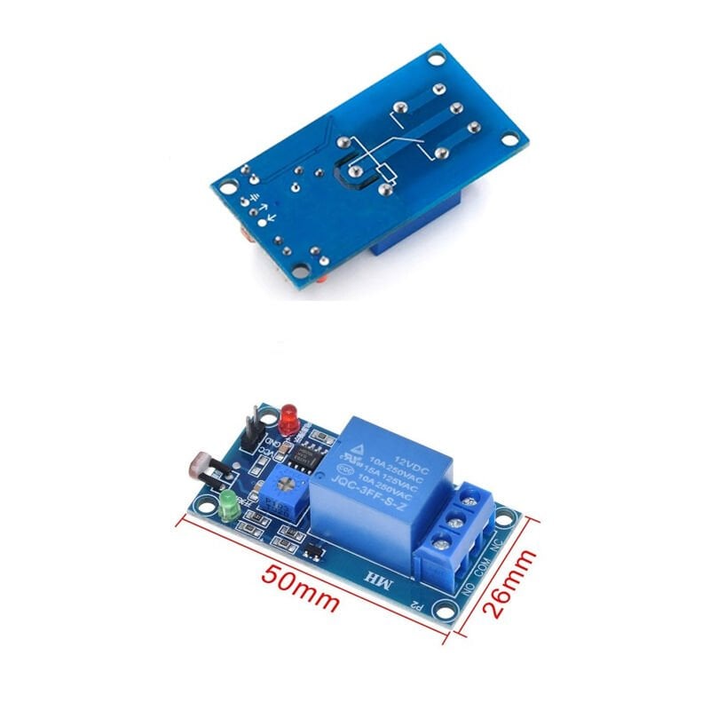 12V Ldr Işık Kontollü Tekli Röle Kartı