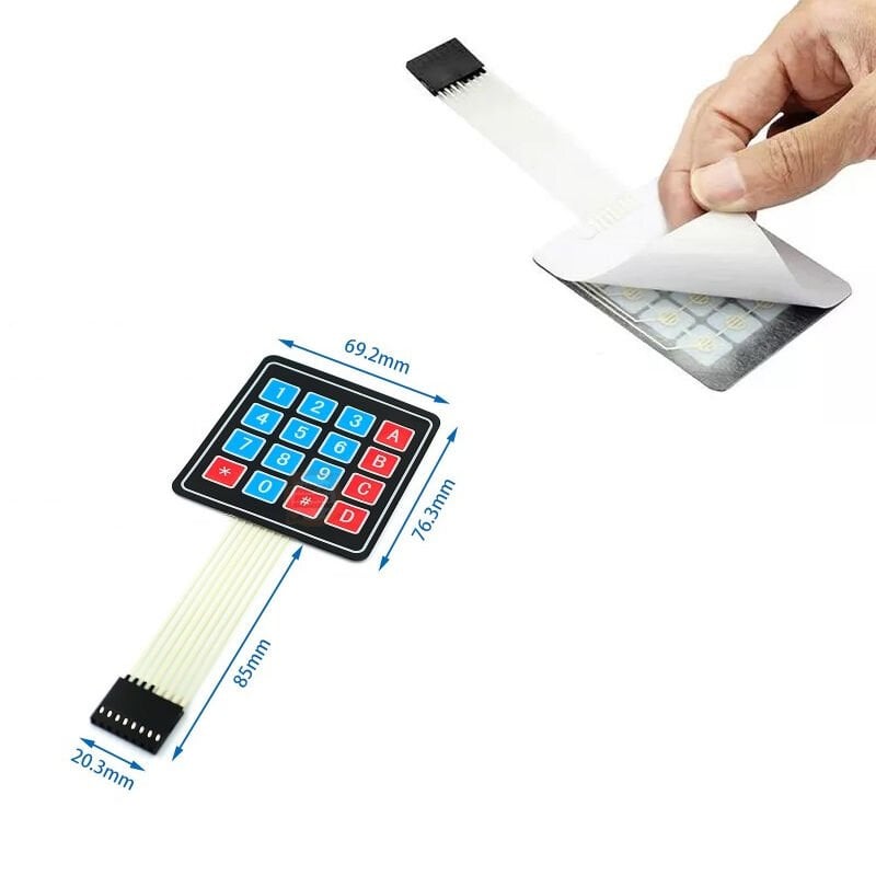 4x4 Membran Tuş Takımı - Keypad