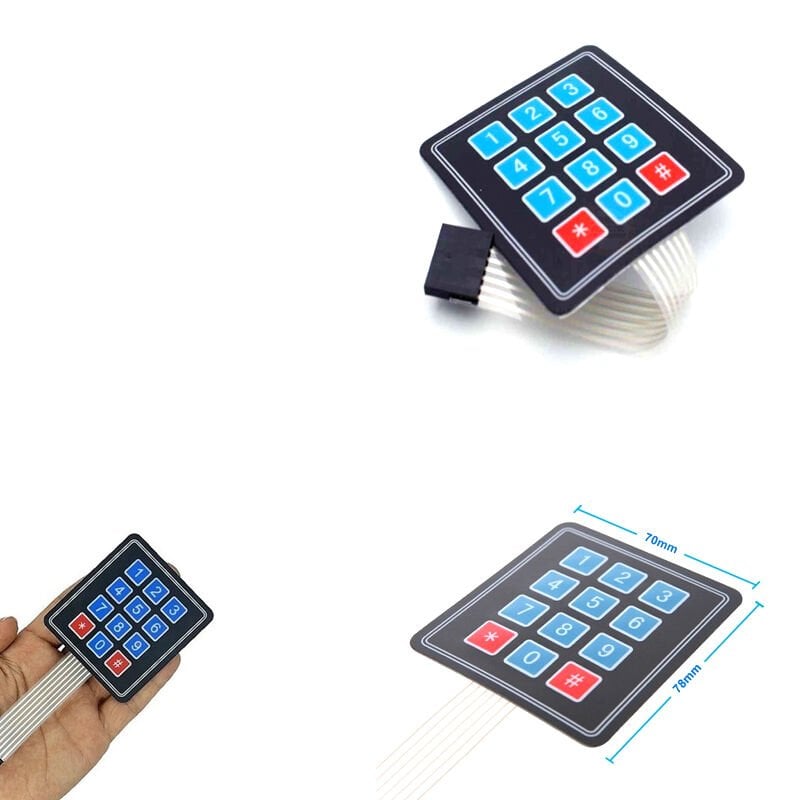 3x4 Membran Tuş Takımı - Keypad