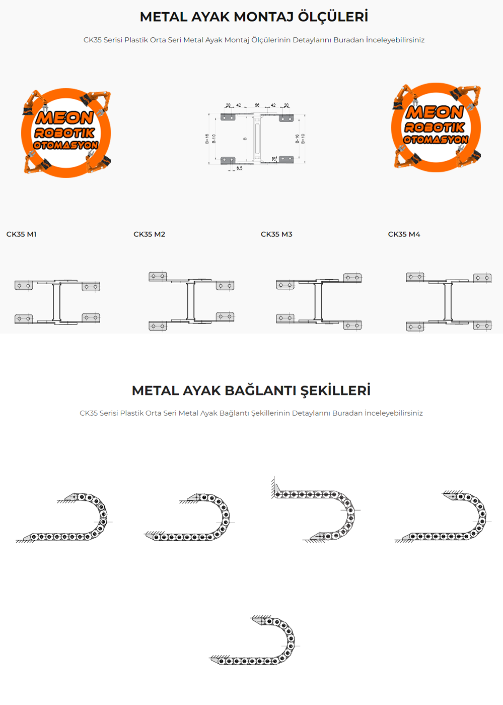 Ck35 Metal Bağlantı Ayak