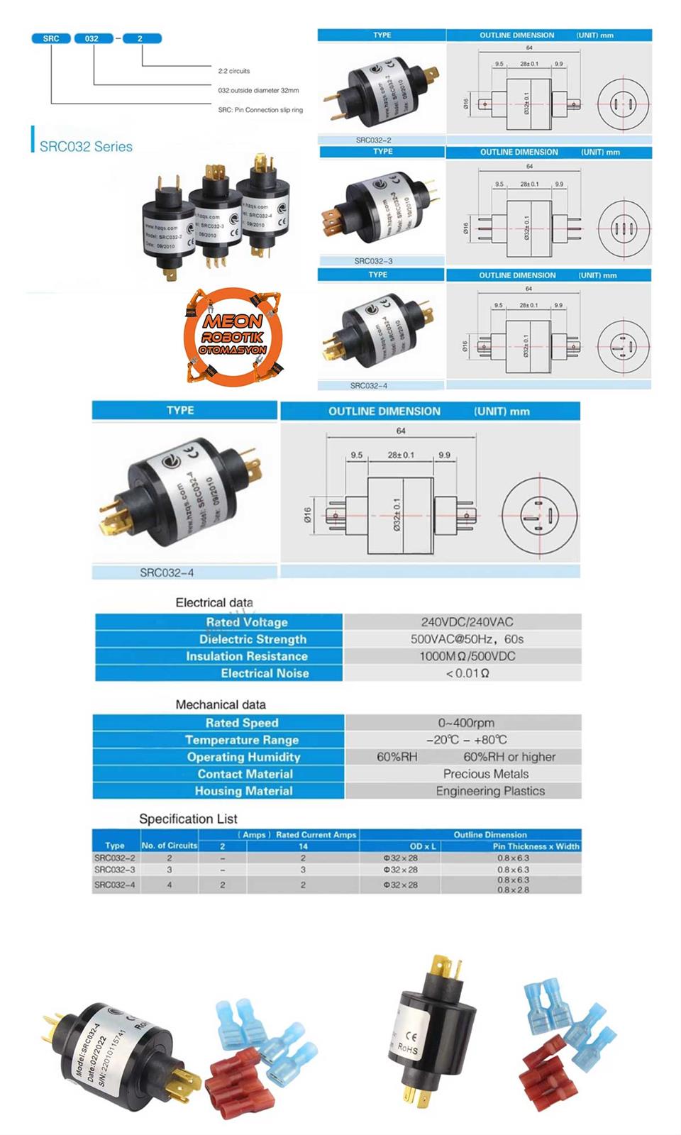 Pinli Kapsül Slip Ring