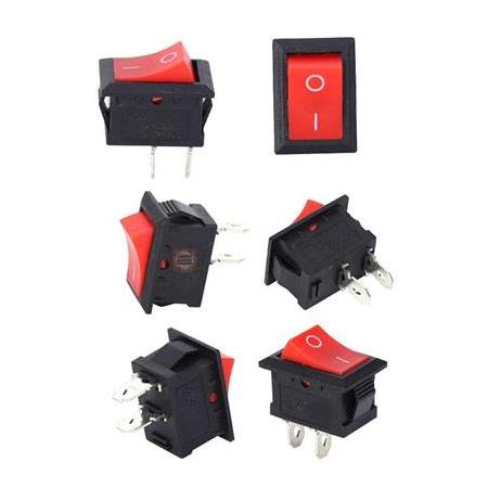 KCD1-101 On-Off Kırmızı Mini Aç Kapa Anahtar