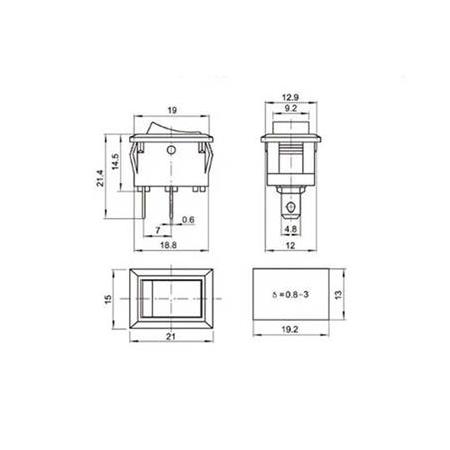 KCD1-101 On-Off Kırmızı Mini Aç Kapa Anahtar