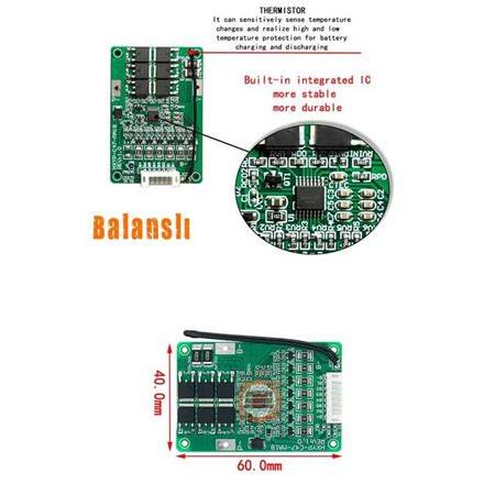6S 20A Bms 25.2V 18650 Lityum Balans Koruma Devresi -Termistörlü