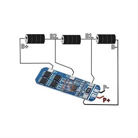 3S 10A 12.6V 18650 Lityum Pil Şarj Balanslı Koruma Devresi