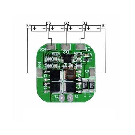 4S 20A Bms 14.8V 18650 Lityum Pil Şarj Balanslı Kontrol Devresi