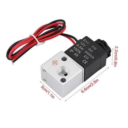 12V Solenoid Vakum Valf- 2 Konumlu 3 Yönlü Pnömatik Valfler Su Hava Gazı Sıcak Elektrik Küresel Vana