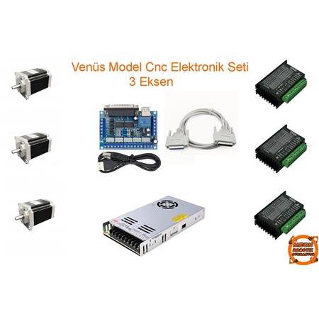 Venüs Model 3 Eksen Cnc Elektronik Seti