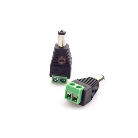 5.5 x 2.1mm Klemensli Jak Erkek Güç Konektörü-Power Erkek Klemens Barrel Plug Jack
