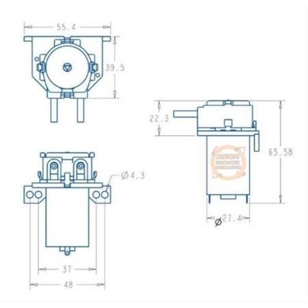 G328 12V Peristaltik Sıvı Dozaj Pompası