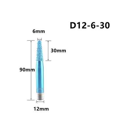 12x6x30x90mm Mermer Granit Gravür Yazı Konik Cnc Freze Ucu