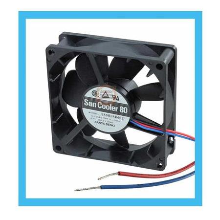 Sanyo Denki Dc 24V 0.05A 80x80x25mm 2 Pin Kare Fan-9A0824M402