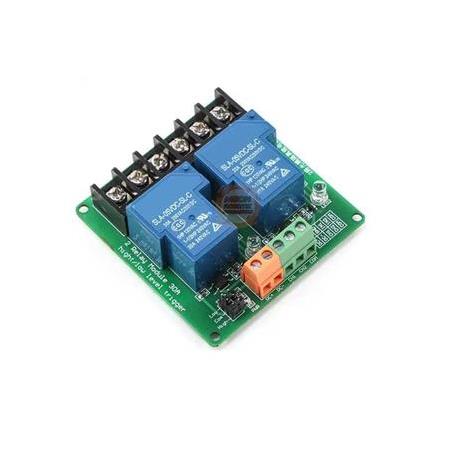 2 Kanal 30A 5 Vdc Tetiklemeli Röle Modülü-5V Röle Kontrol Kartı