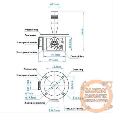 2 Eksen Pro Joystick Jh-D202X