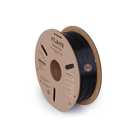 Filamix Siyah Pla+ Yüksek Hız Filamenti 1.75mm 1 KG-Hyper Rapid Pla+