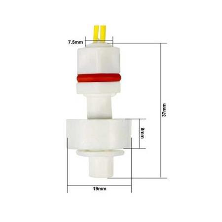 Mini Şamandıra Sıvı Su Seviye Sensörü Dikey Tip ZP2508-Plastik Gövde
