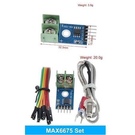 Dc 3-5V MAX6675 Modülü + K Tipi Termokupl Sensörü Sıcaklık Derece Seti Arduino için
