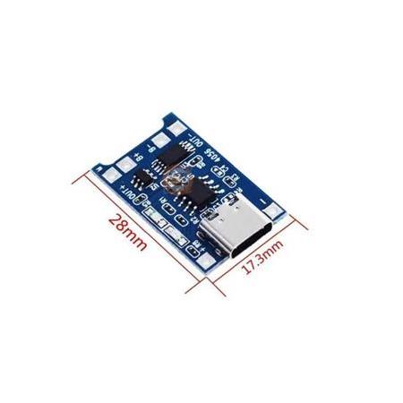 TP4056 Type-C Usb 5V 1A 18650 Lityum Pil Şarj Modülü
