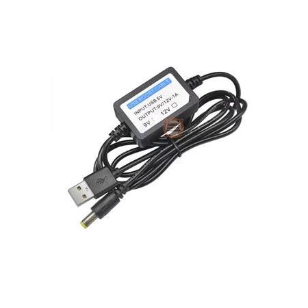 USB 5V - 12V 1A Voltaj Yükseltici Booster 1m