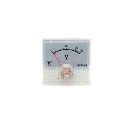 Voltmetre 0-30V DC Analog Gösterge 45x48mm