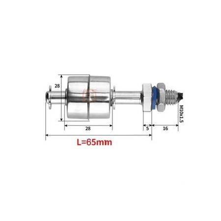Paslanmaz Çelik Şamandıra Sıvı Su Seviye Sensörü-65 mm