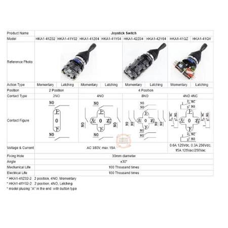 HKA1-41Y04 Endüstriyel 4 Pozisyonlu Joystick Kumanda Kolu