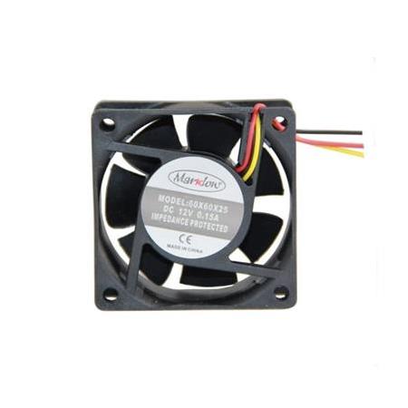 60x60x25 Dc 12V 0.12A 3 Kablolu Fan