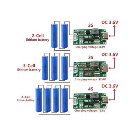 4S 2A 16.8V Li-on Lipo Pil Batarya Şarj Modülü-18650 Step Up Boost LiPo Polimer Li-Ion Şarj Cihazı