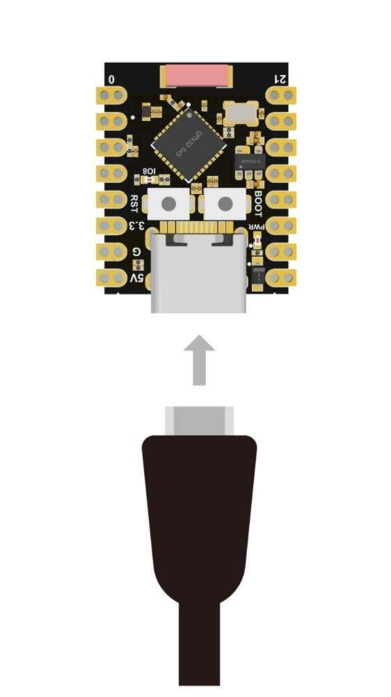 ESP32-C3 SuperMini USB Type-C bağlantısı