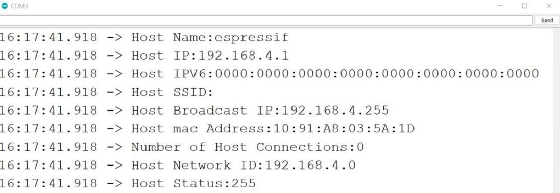 ESP32-C3 SuperMini WiFi hotspot seri monitör çıktısı