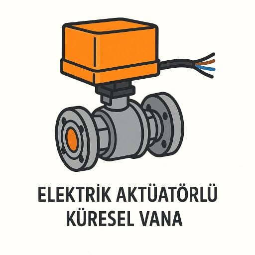 Aktüatörlü Küresel Vana