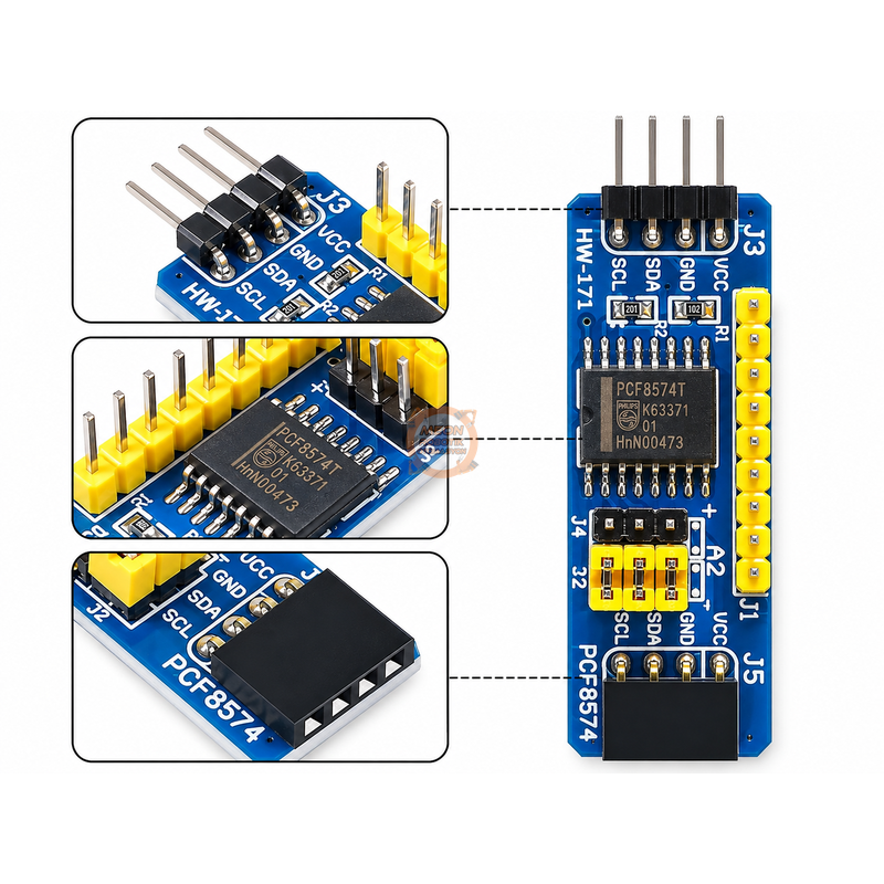 PCF8574 Arduino IO Genişletme I2C Giriş Çıkış Çoklayıcı Modül