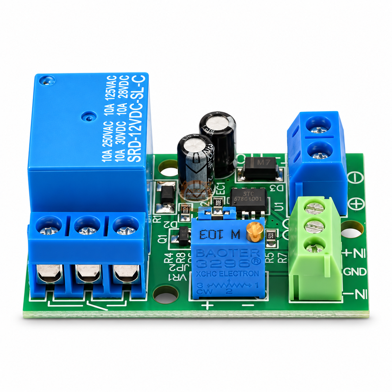 DC 24V 1-Kanal LM393 Voltaj Karşılaştırıcı Röle Modülü