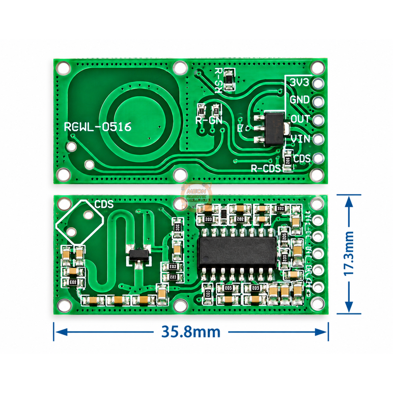 RCWL-0516 Mikrodalga Radar Sensörü Hareket Algılama Modülü