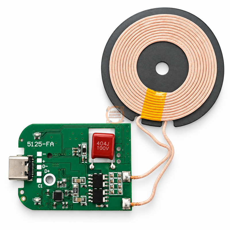 5125-FA USB Type-C Qi Uyumlu Kablosuz Şarj Verici Modülü