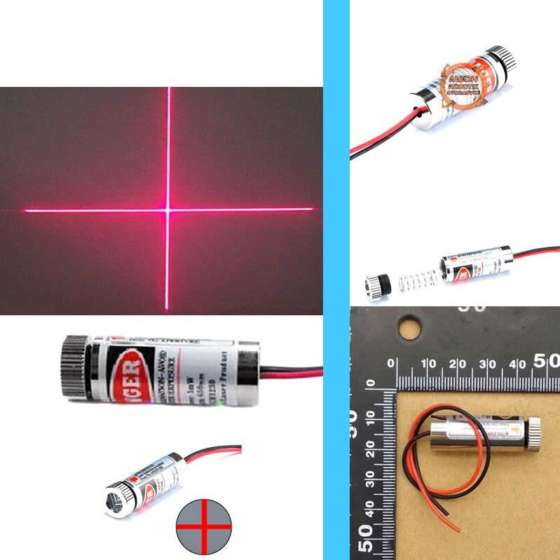 Kırmızı Artı Lazer Modül  5mW 650nm