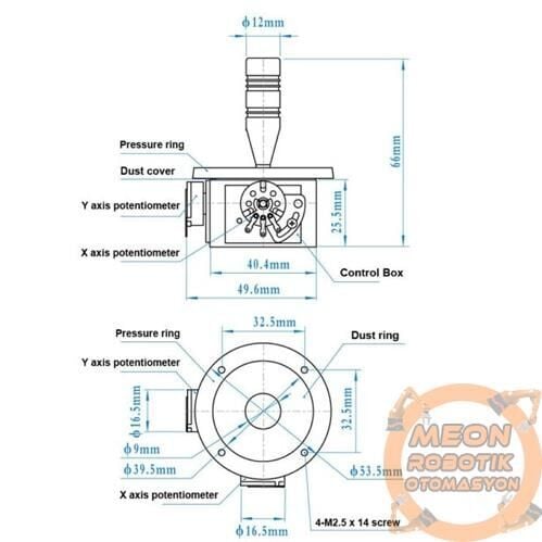 2 Eksen Pro Joystick Jh-D202X R2 5K