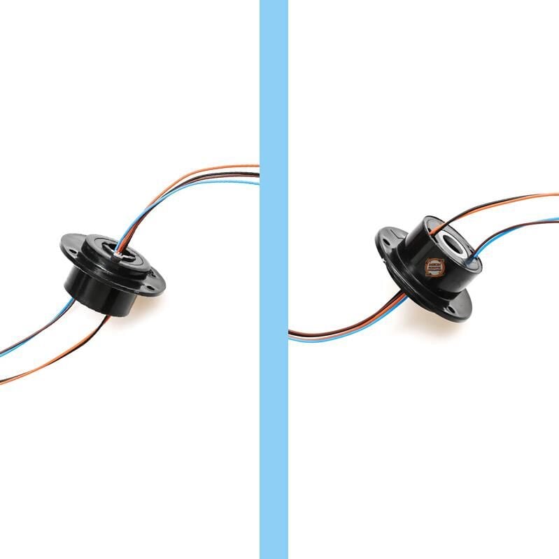 10mm Delikli Slip Ring 4 Kanal 4 Kablo 2A-Mile Geçmeli Slip Ring