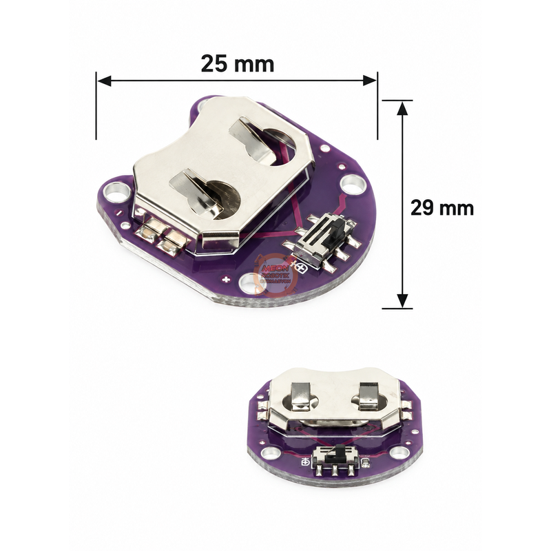 LilyPad Coin PCB - LilyPad CR2032 Batarya Yuvası