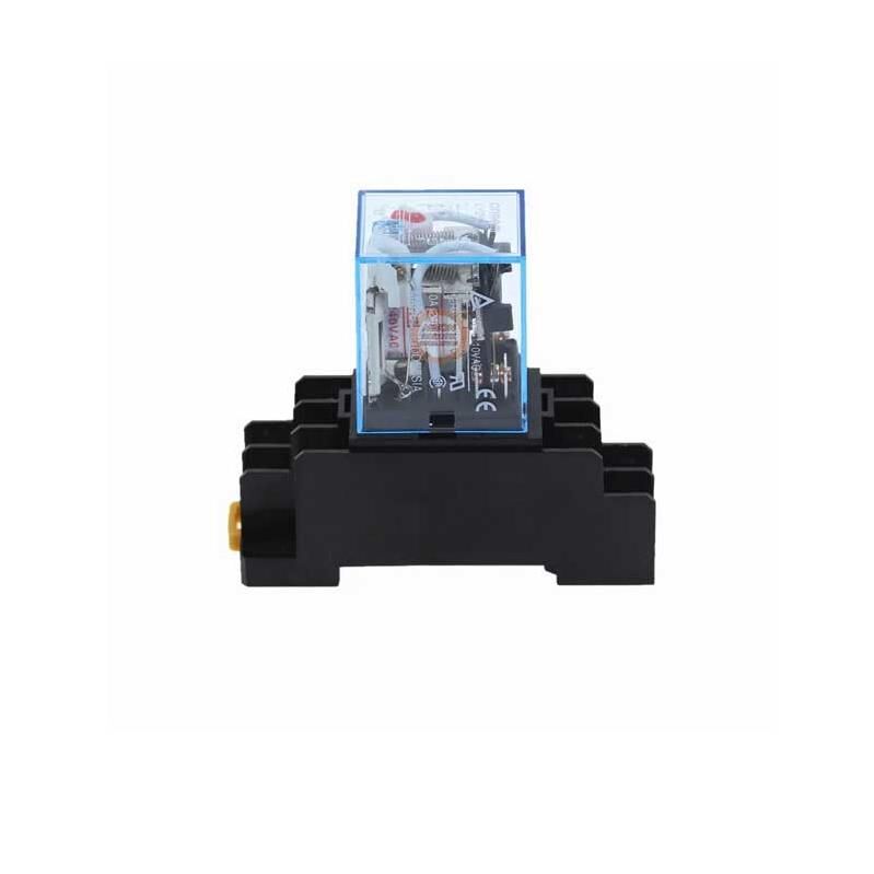 LY2N-J 8 Pin 2CO 24Vdc 10A Dpdt Soket+Güç Rölesi