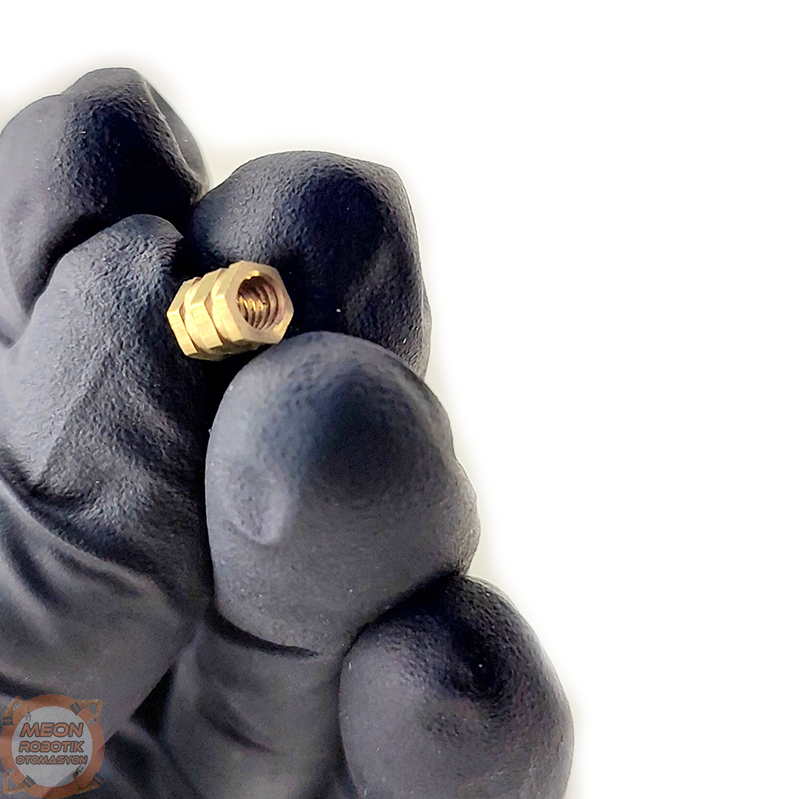 M3x5.5 İnsert Çakma Somun Altıgen Formlu (50 Adet)