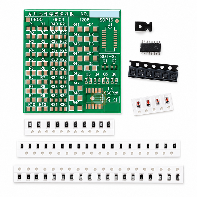 SMD Lehimleme Pratik Kartı - Demonte