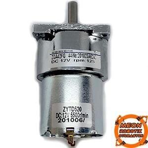 12V 125 Rpm Redüktörlü Dc Motor