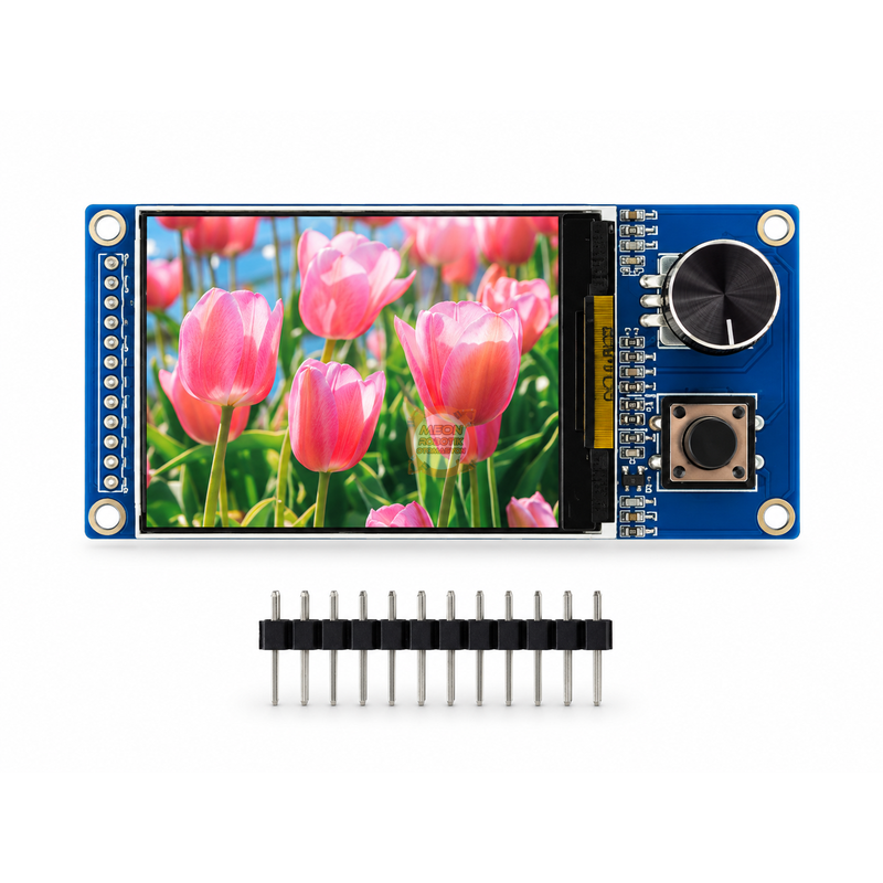 2.4'' ST7789 LCD TFT Ekran + EC11 Rotary Encoder Modülü