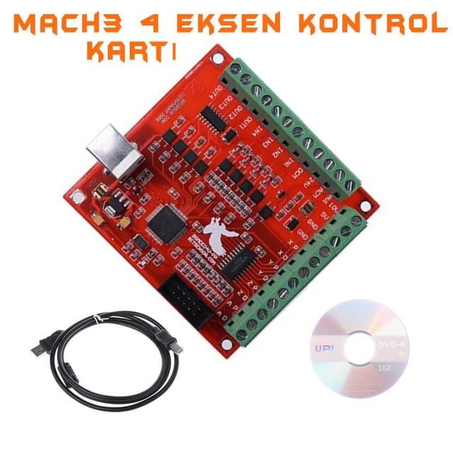 Mach3 4 Eksen Usb Cnc Kontrol Kartı