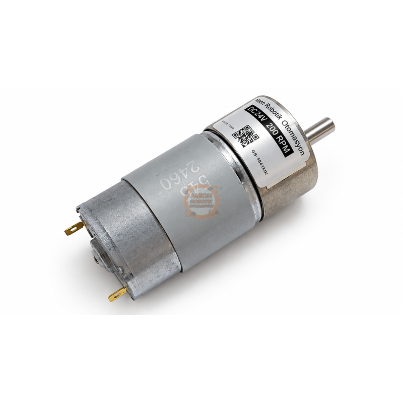 24V Dc 200 Rpm 37G-545 Redüktörlü Motor