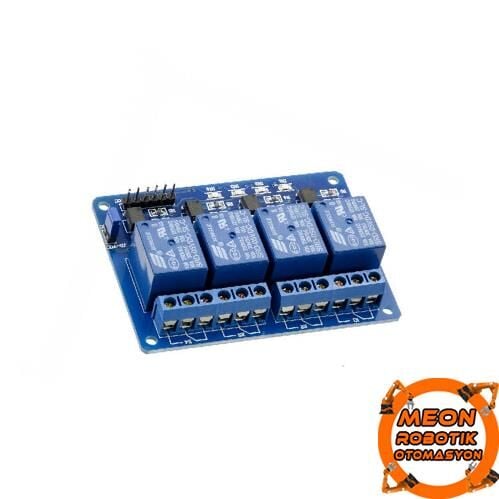 12V 4 Kanal Röle Kartı (Geliştirme Kartlarıyla Uyumludur)