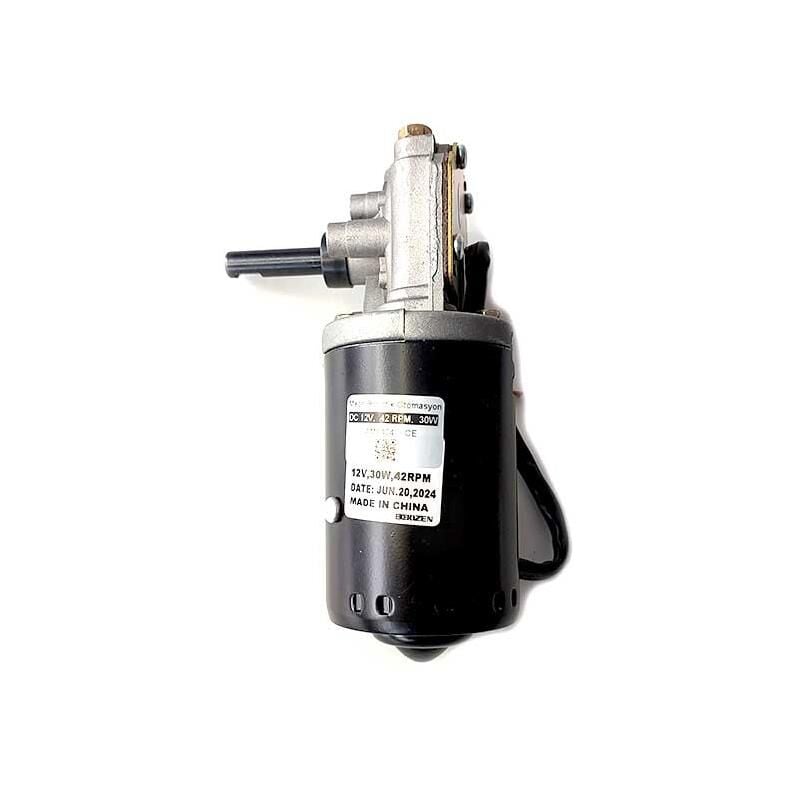 12V 42 Rpm Redüktörlü Dc Motor-Uzun Mil